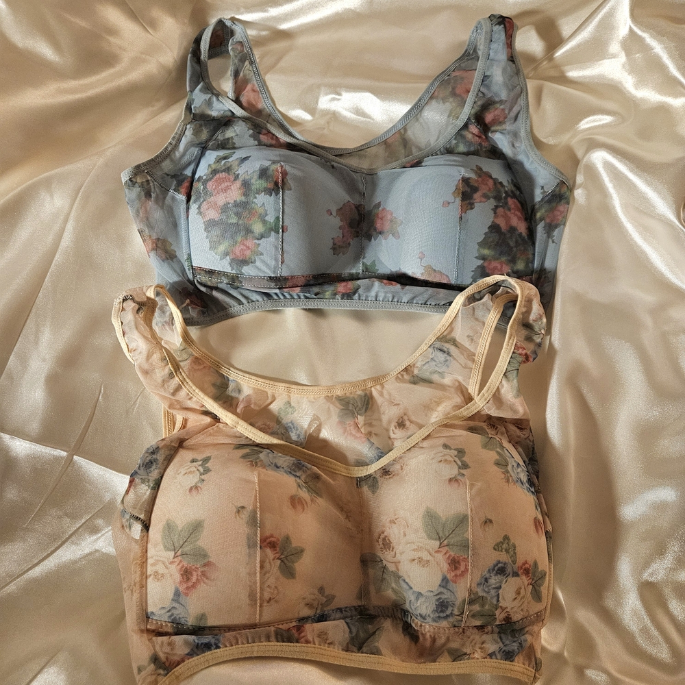 Floral Print Women's Intimates Set - Picture 1 of 2